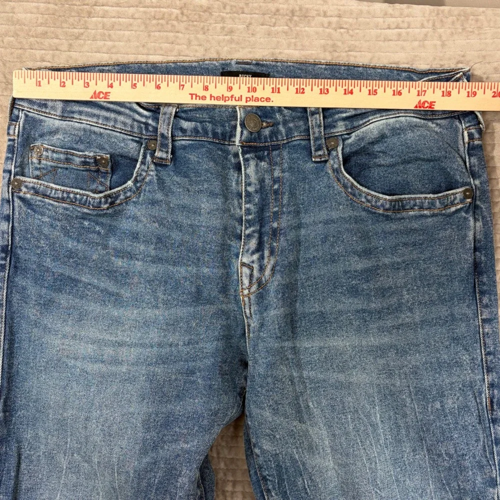 True Religion Ricky Relaxed Straight Jeans Medium Wash‎ Blue Mens 36 105251
